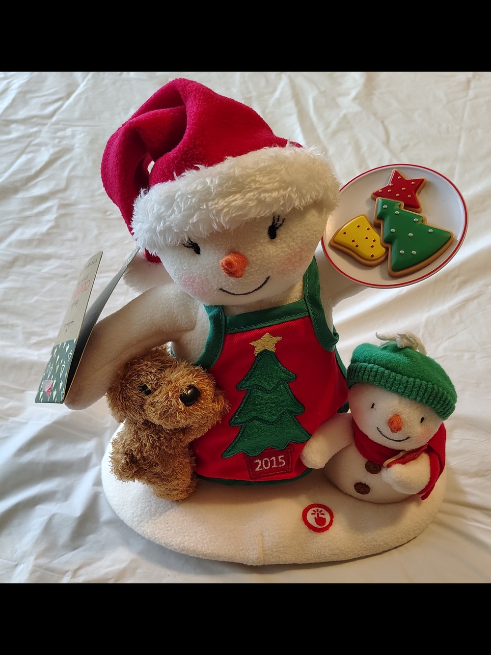 2015 Hallmark Jingle Pals Time For Cookies Snowman Singing Dancing NWT Works